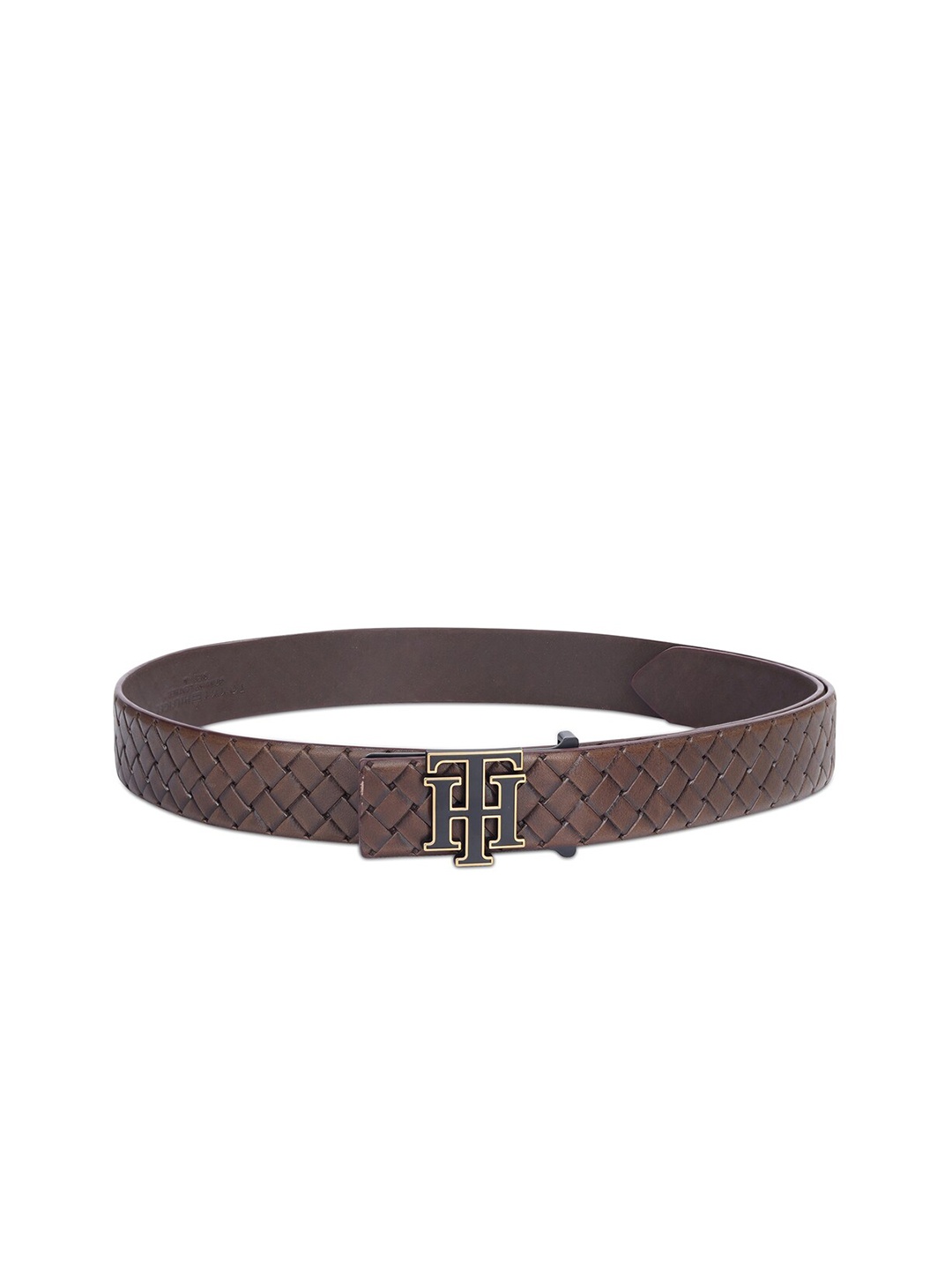 

Tommy Hilfiger Men Textured Leather Belt, Brown