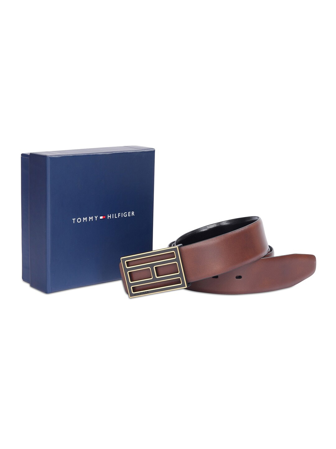 

Tommy Hilfiger Men Leather Reversible Belt, Tan