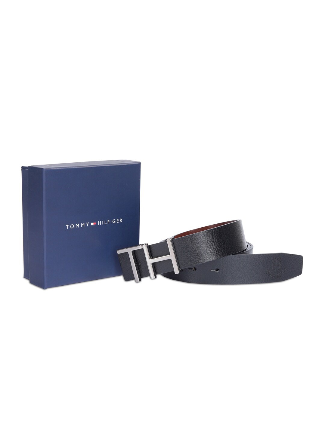 

Tommy Hilfiger Men Leather Reversible Belt, Black