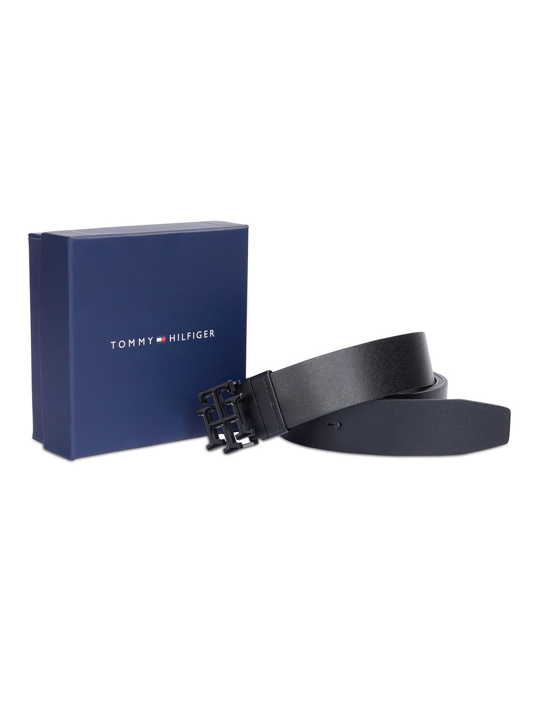 

Tommy Hilfiger Men Leather Reversible Belt, Black