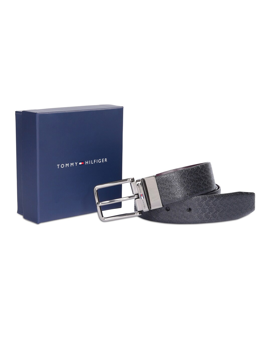 

Tommy Hilfiger Men Leather Reversible Belt, Black