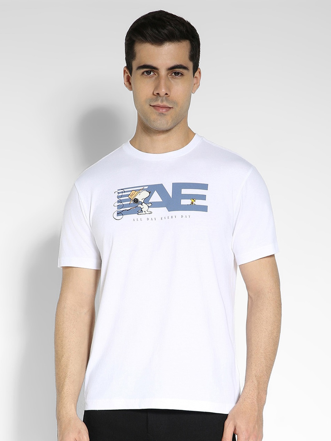 

AMERICAN EAGLE OUTFITTERS Men Typography Printed Pockets T-shirt, White