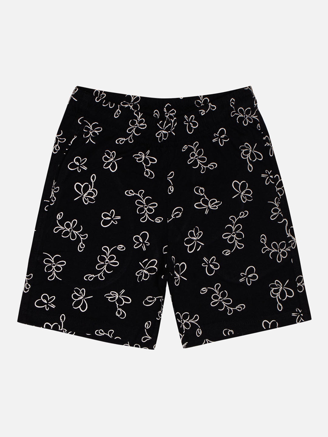 

Bodycare Kids Girls Conversational Printed Shorts, Black