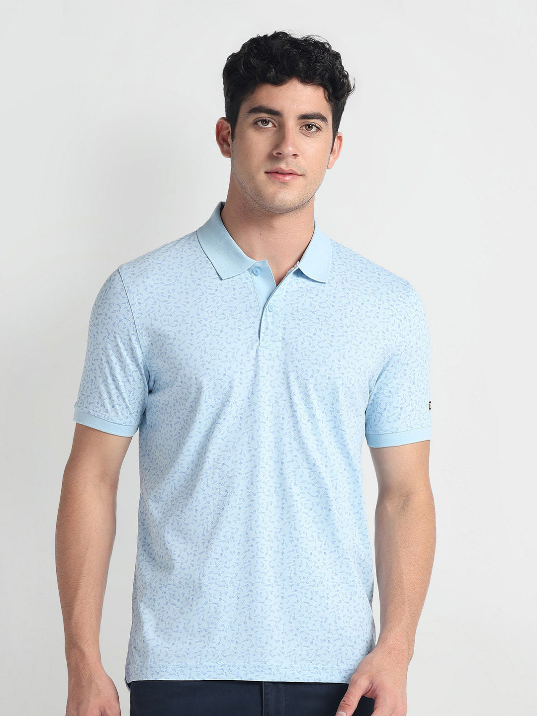 

Arrow Sport Men Polo Collar T-shirt, Blue