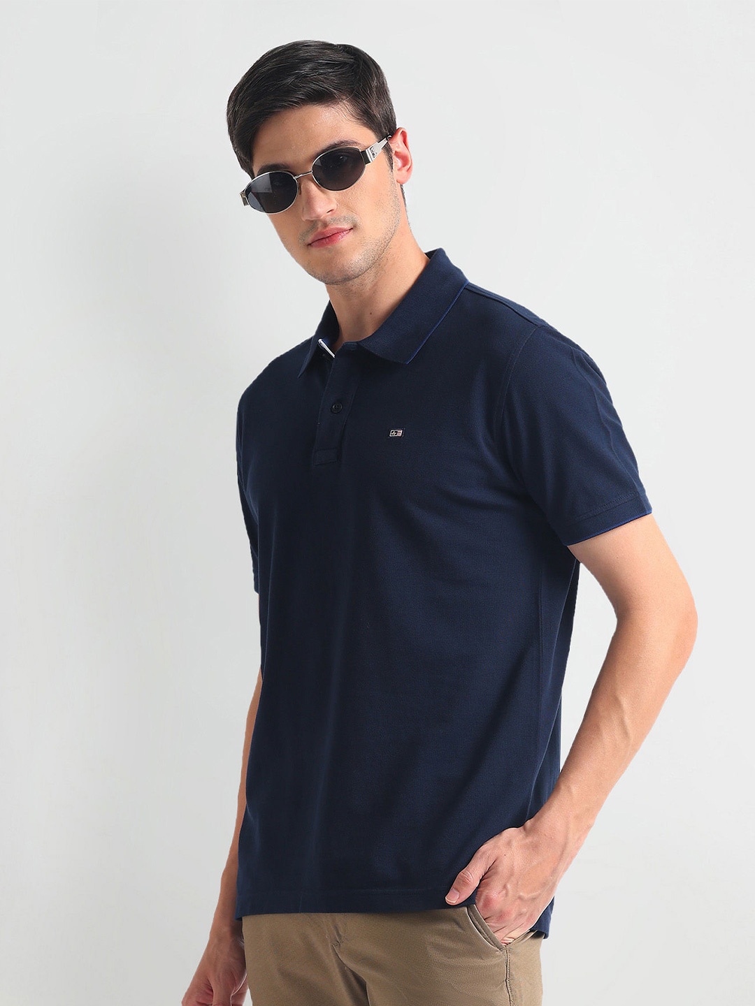 

Arrow Sport Men Polo Collar T-shirt, Blue