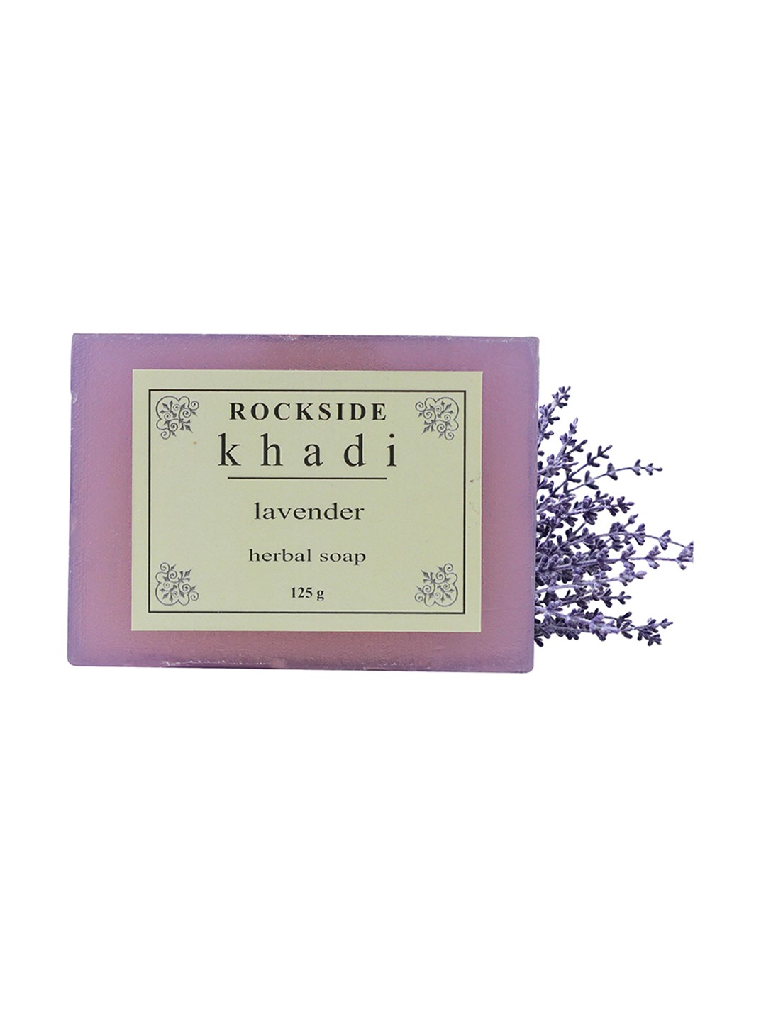 

ROCKSIDE KHADI Set Of 4 Lavender Herbal Soap - 125g Each