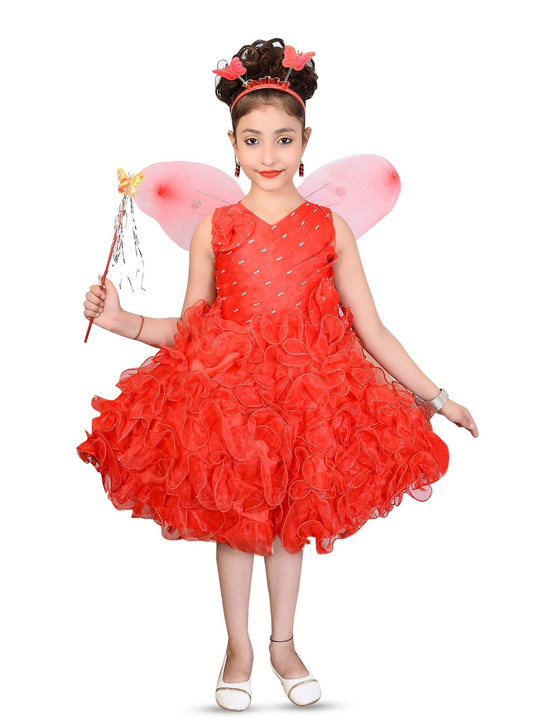 

BAESD Fit & Flare Dress, Red