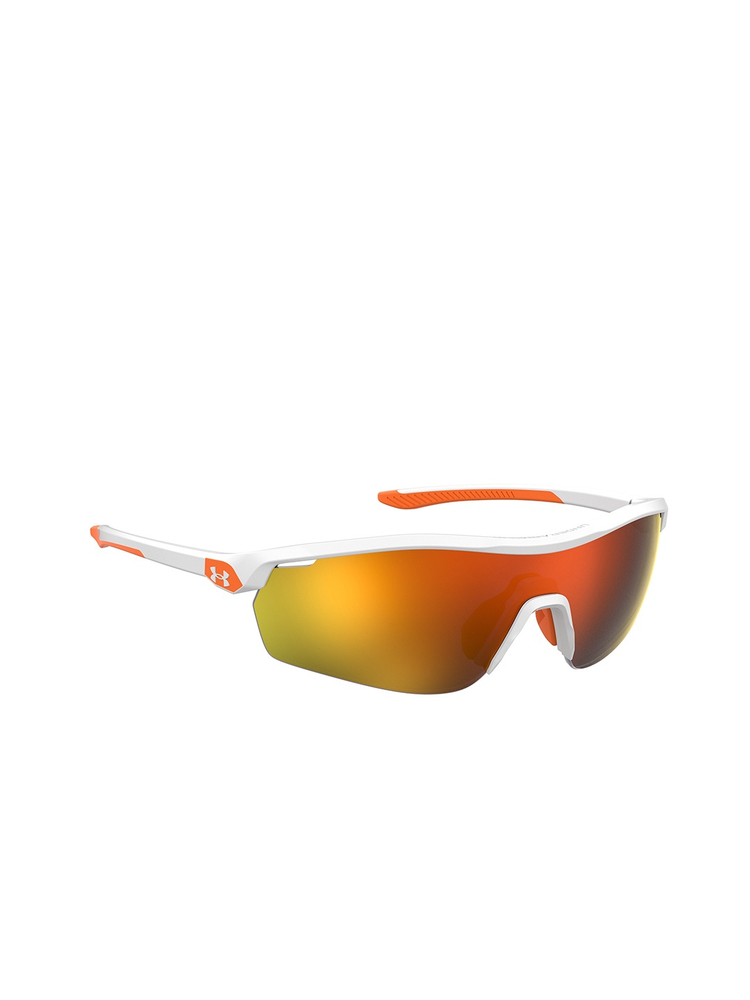 

UNDER ARMOUR 7001/S MASK Boys UV Protected Sports Sunglass 204186IXN9950, Orange