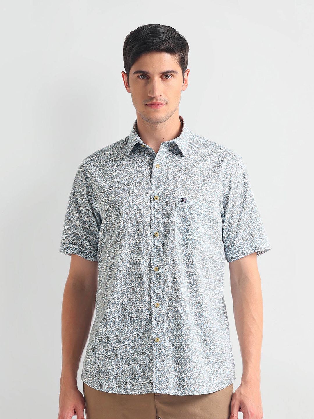 

Arrow Sport Men Floral Opaque Printed Casual Shirt, Beige