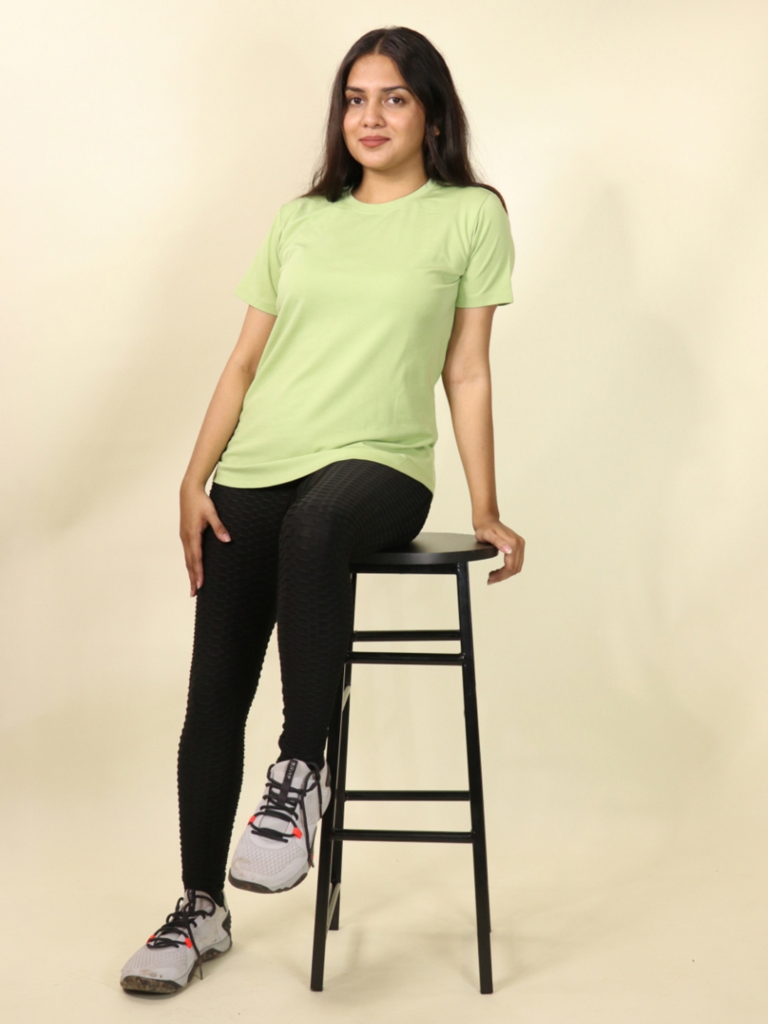 

THEFITTHEORY Round Neck Breathable Quick Dry Training T-shirt, Green