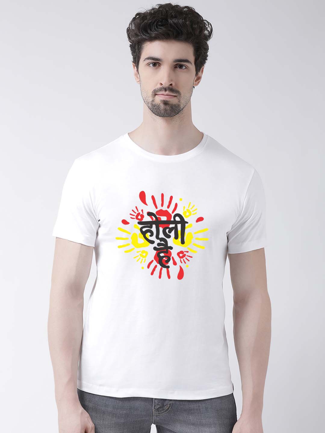 

Friskers Men Typography Printed Slim Fit T-shirt, White