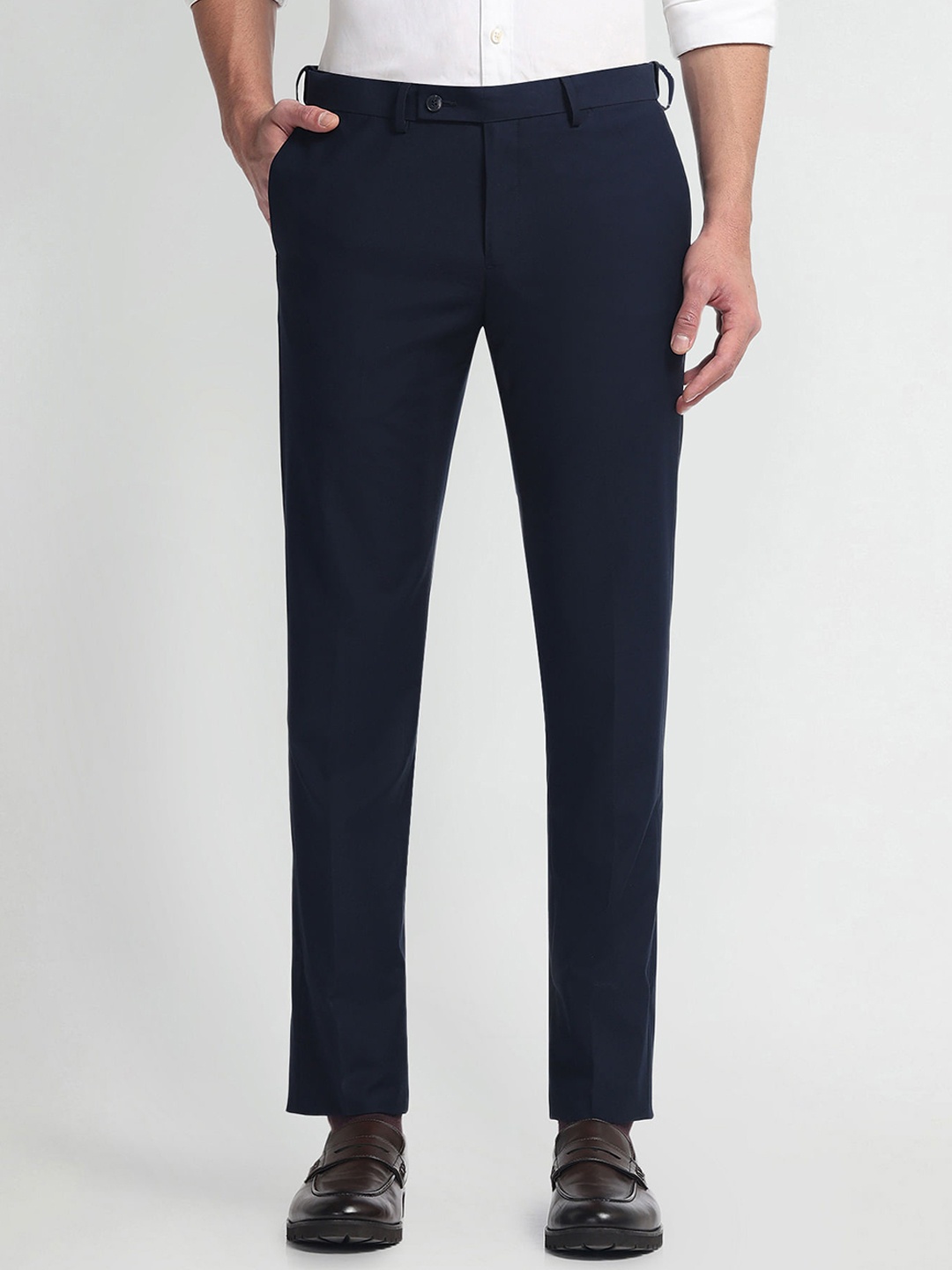 

Arrow Men Slim Fit Trousers, Blue
