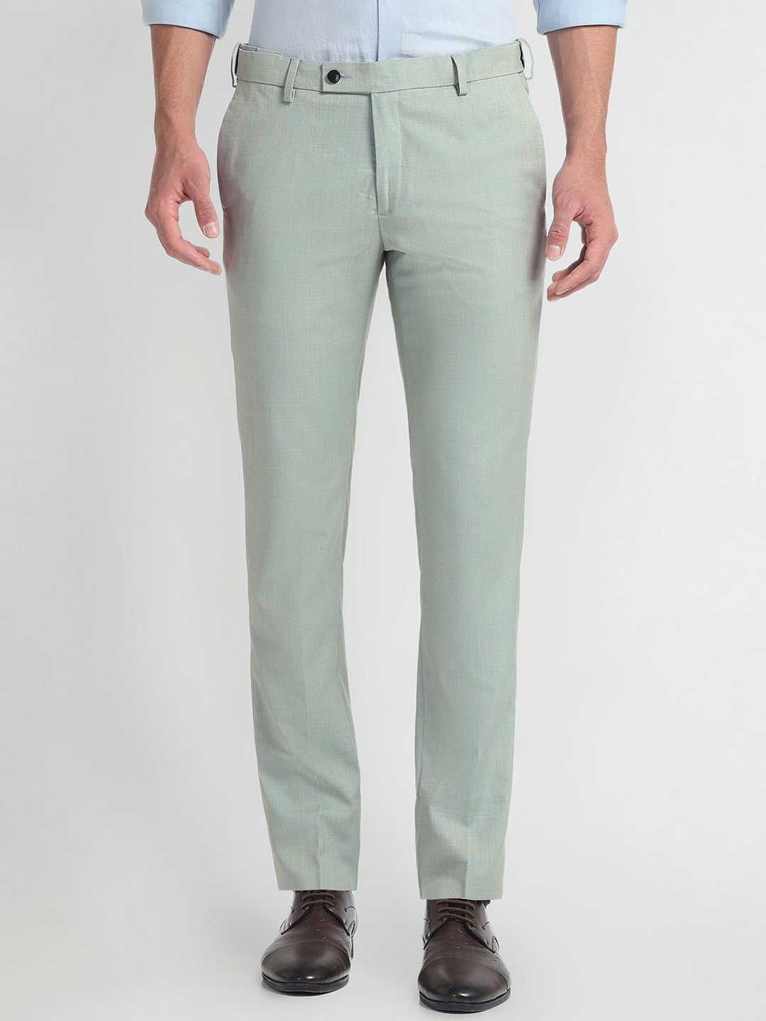 

Arrow Men Slim Fit Trousers, Green