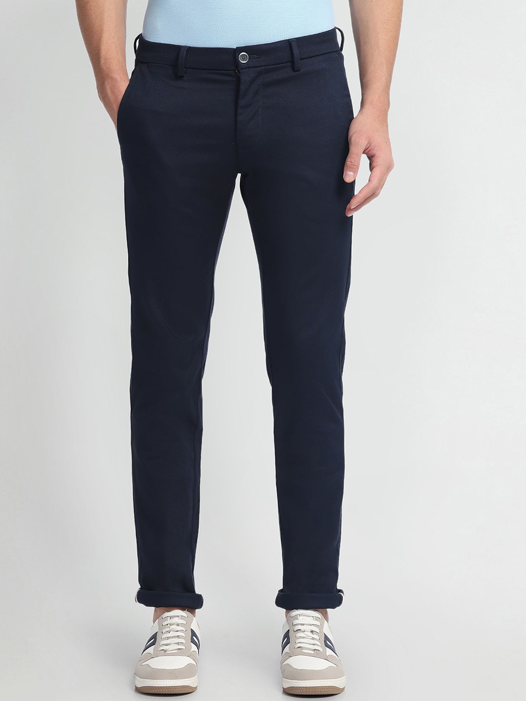 

Arrow Sport Men Slim Fit Trousers, Blue