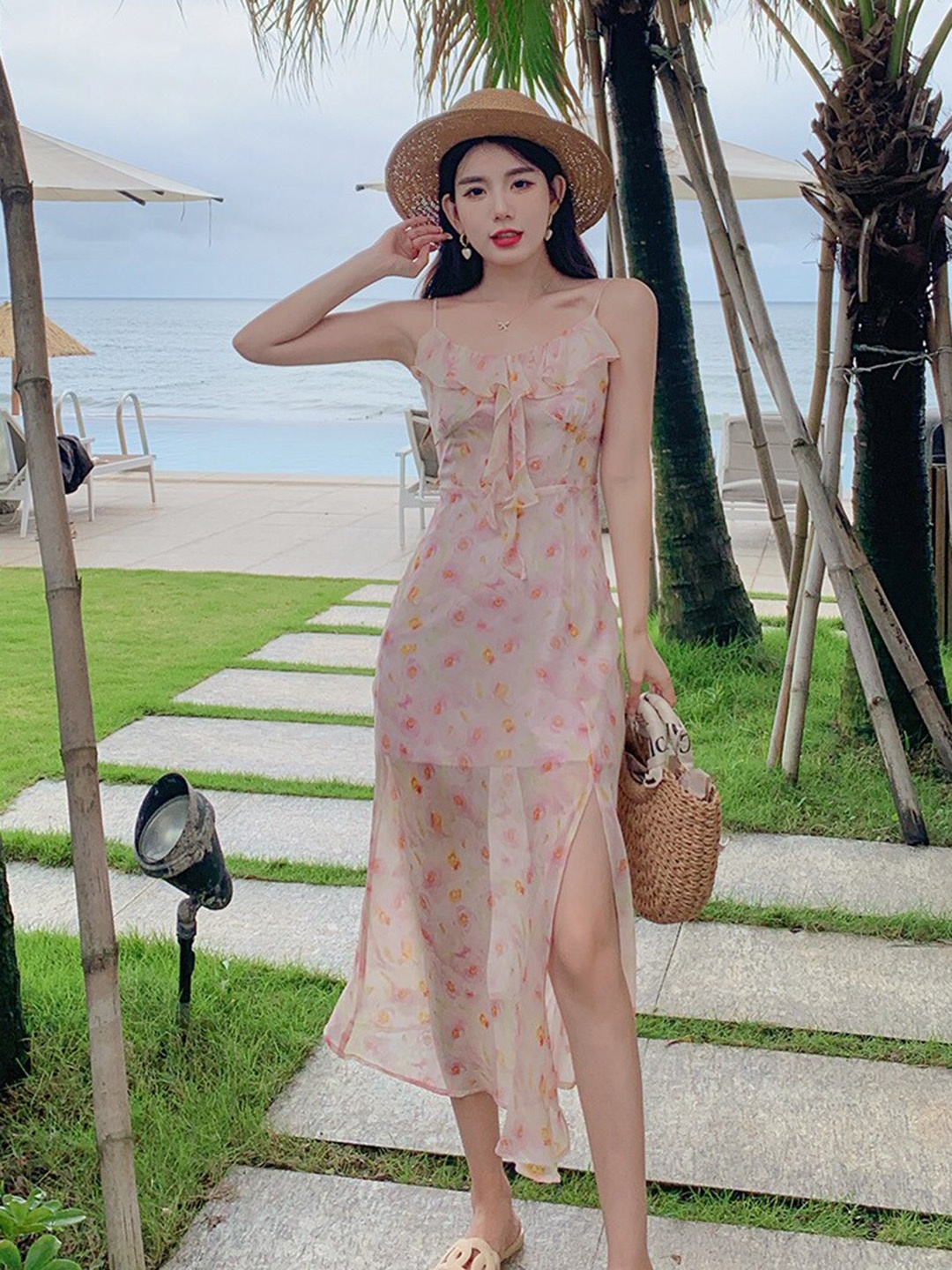 

JC Mode Floral Print Maxi Dress, Multi