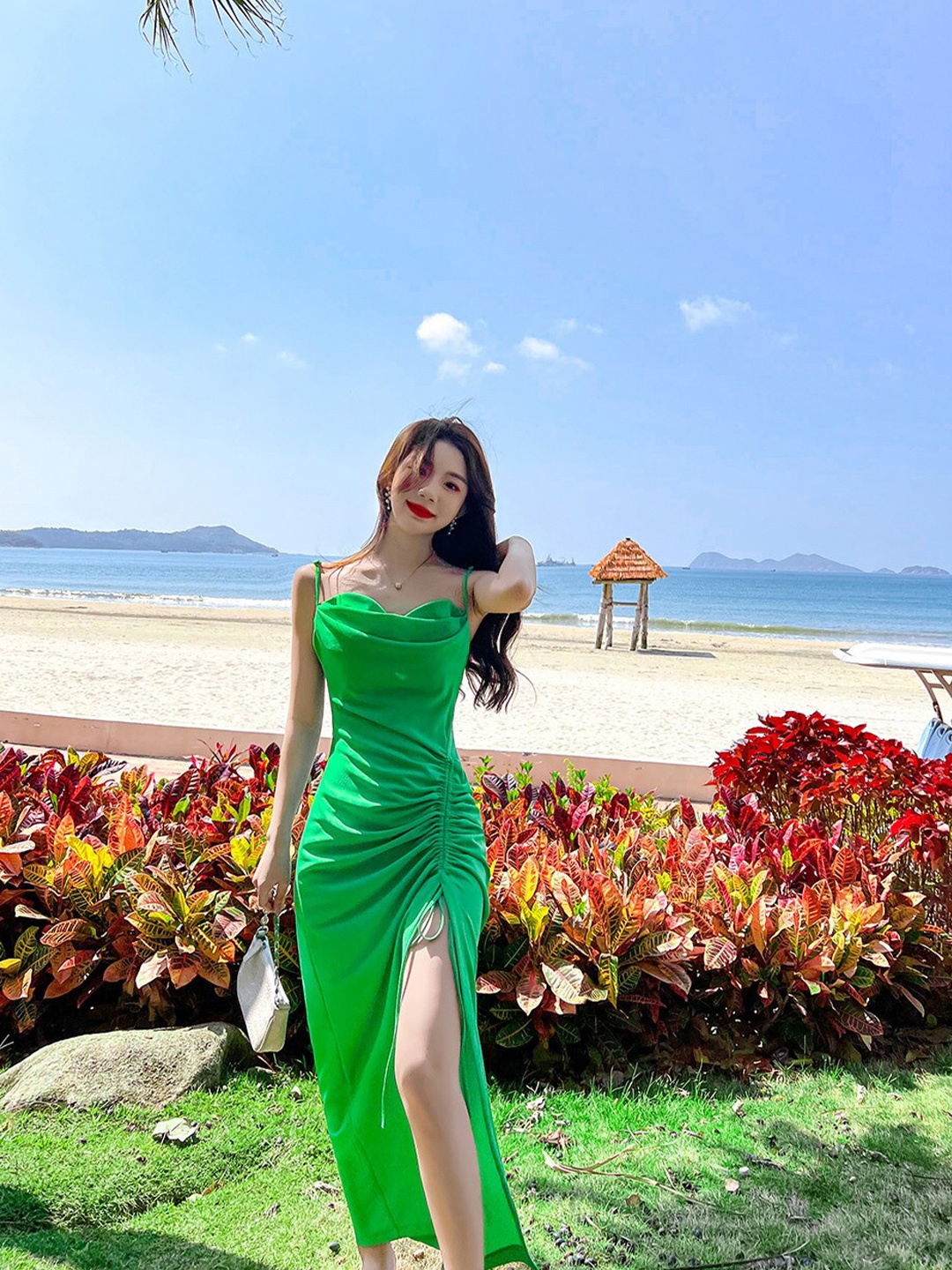 

JC Mode Tropical Sheath Dress, Green