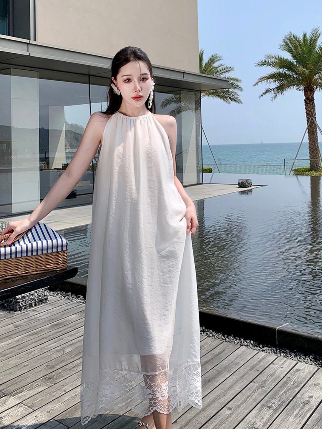 

JC Mode A-Line Maxi Dress, White