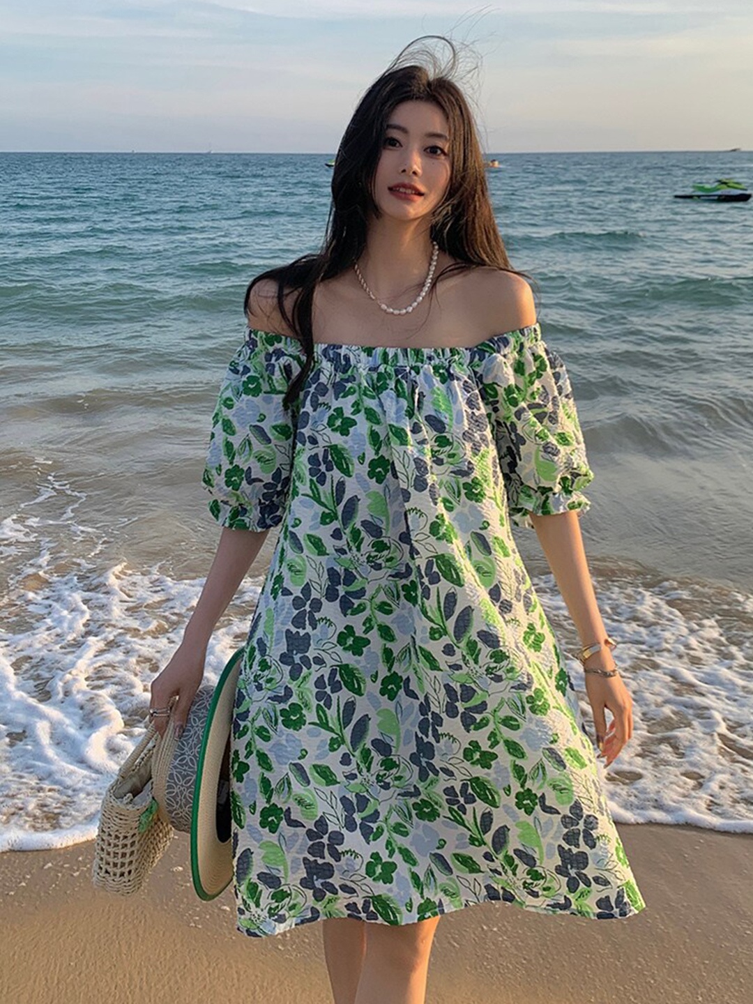 

JC Mode Floral Print A-Line Maxi Dress, Multi
