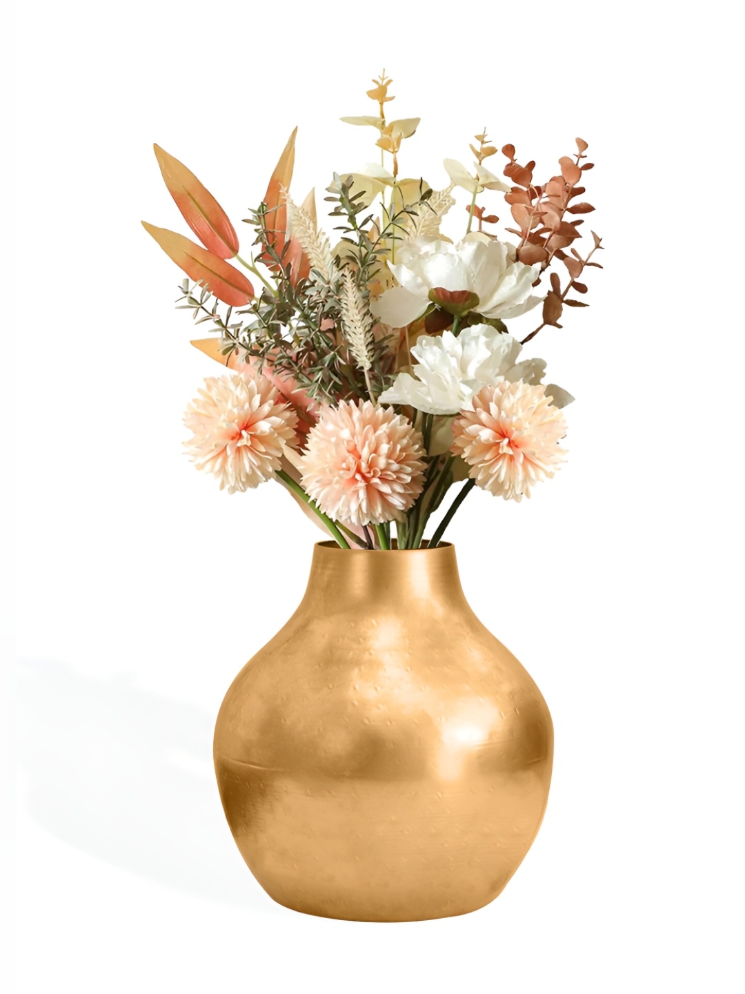 

Ekhasa Yellow Unbreakable Metallic Vase