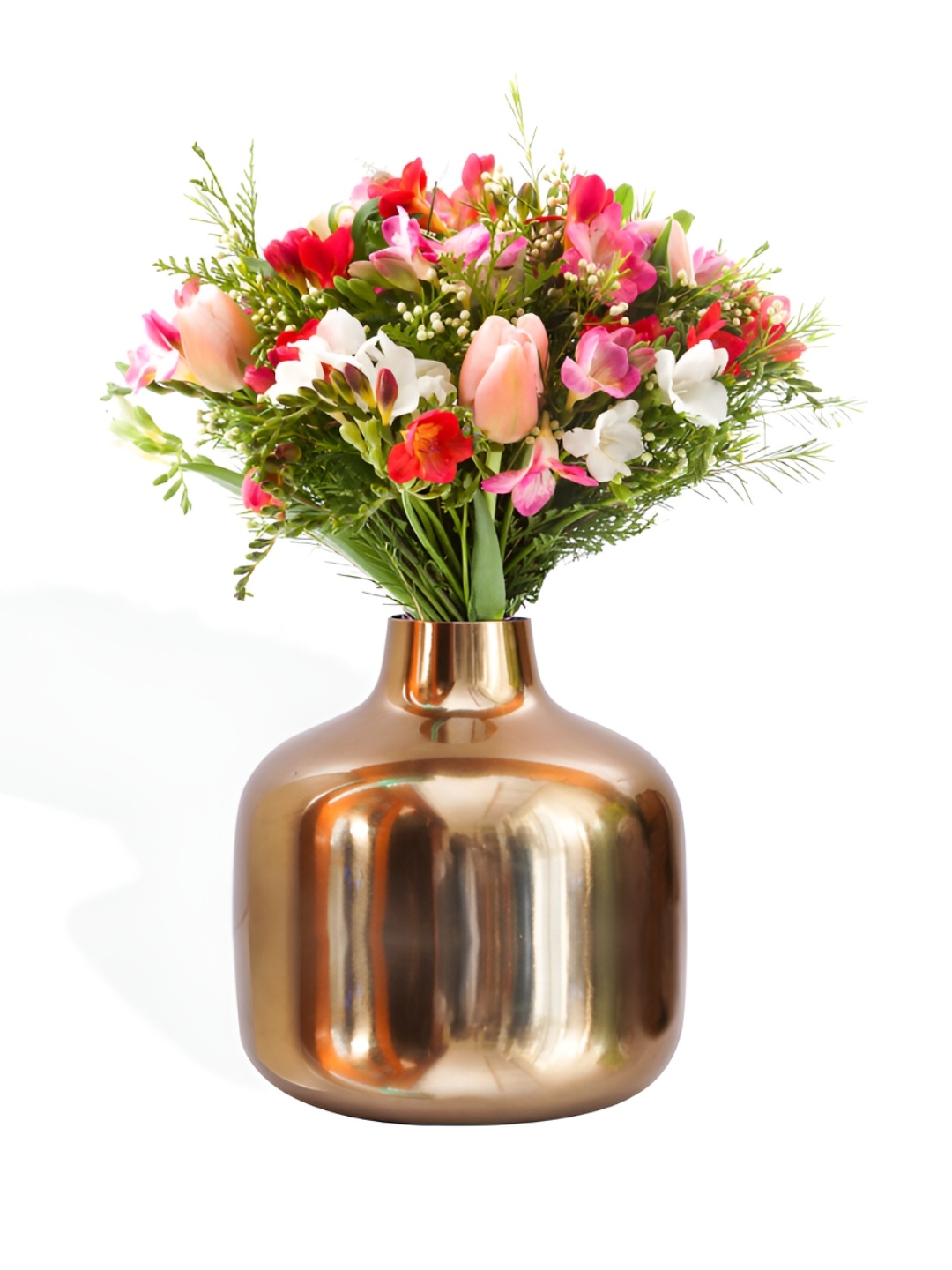 

Ekhasa Copper Unbreakable Metallic Vase