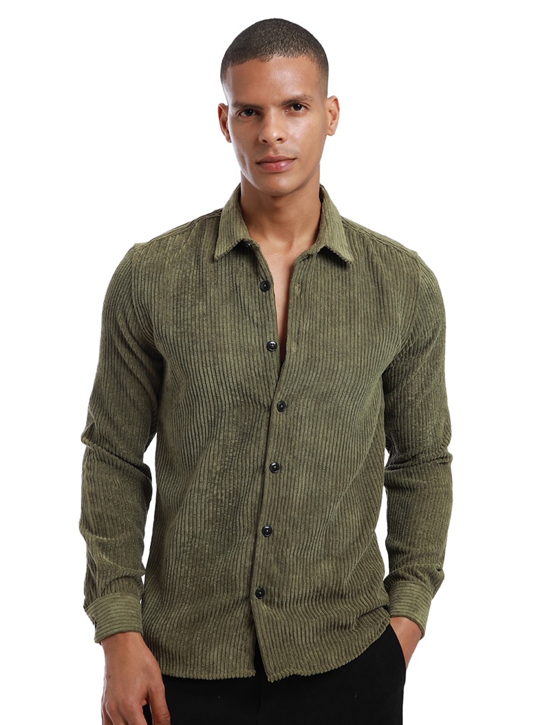 

Banana Club Men Relaxed Opaque Casual Shirt, Green