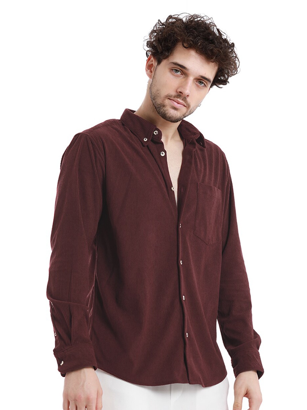 

Banana Club Men Relaxed Opaque Casual Shirt, Maroon