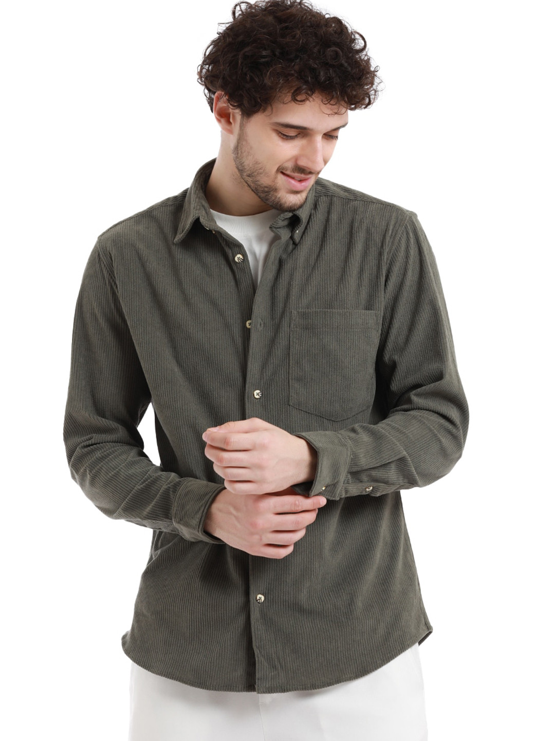 

Banana Club Men Relaxed Opaque Casual Shirt, Grey