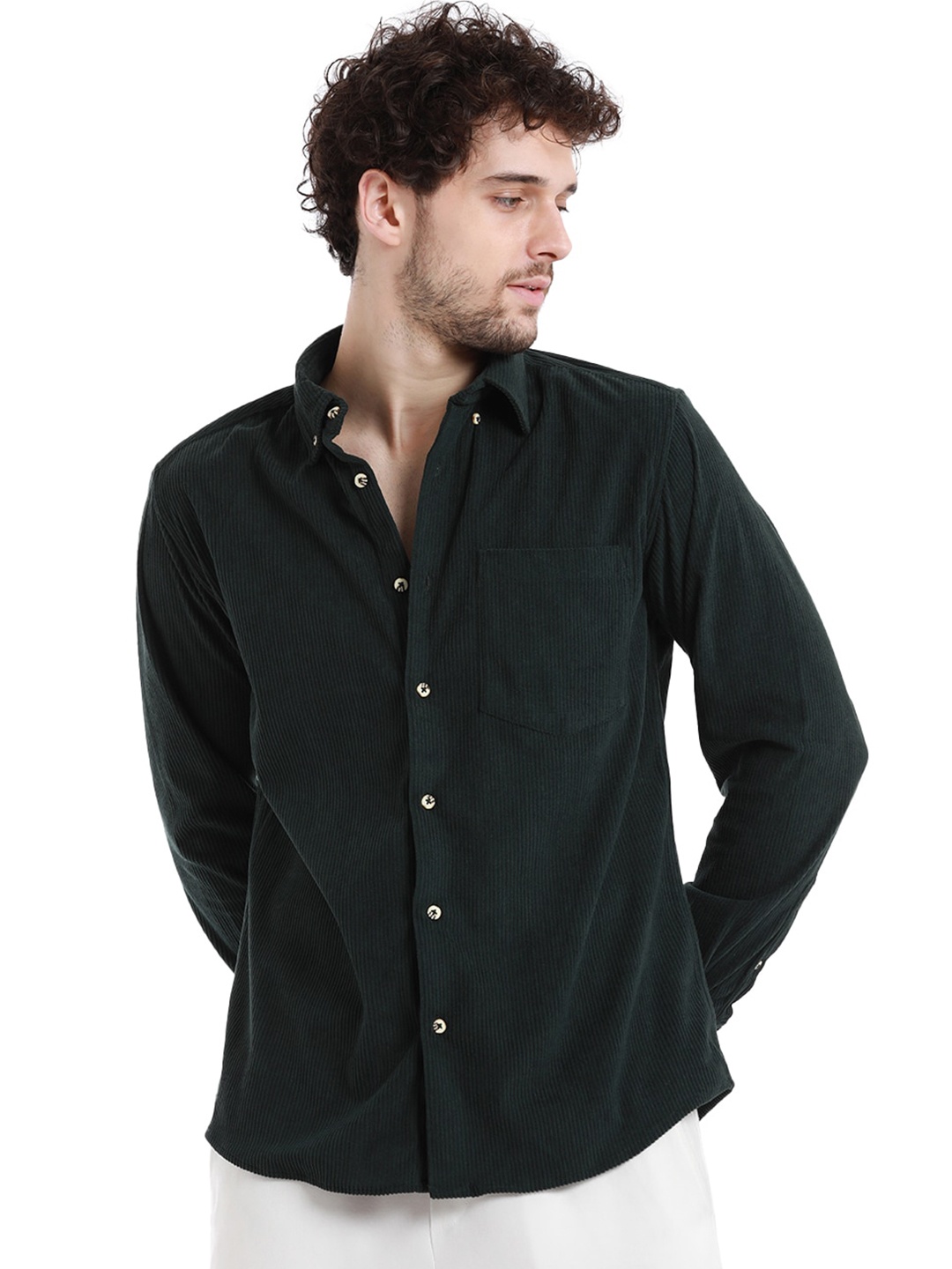

Banana Club Men Relaxed Opaque Casual Shirt, Green