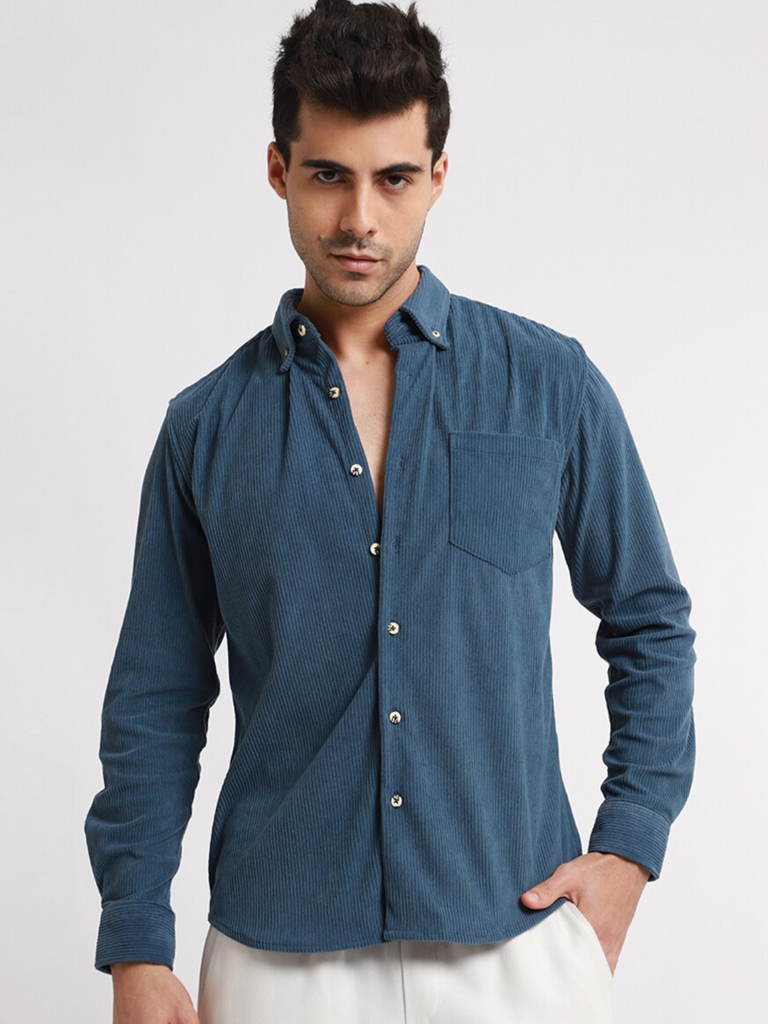 

Banana Club Men Relaxed Opaque Casual Shirt, Blue