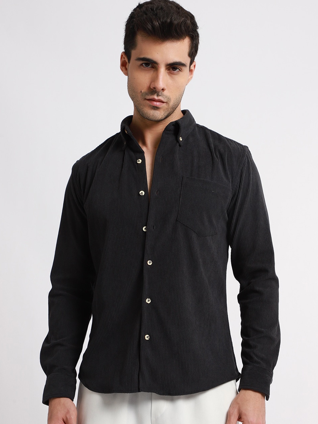 

Banana Club Men Relaxed Opaque Casual Shirt, Grey