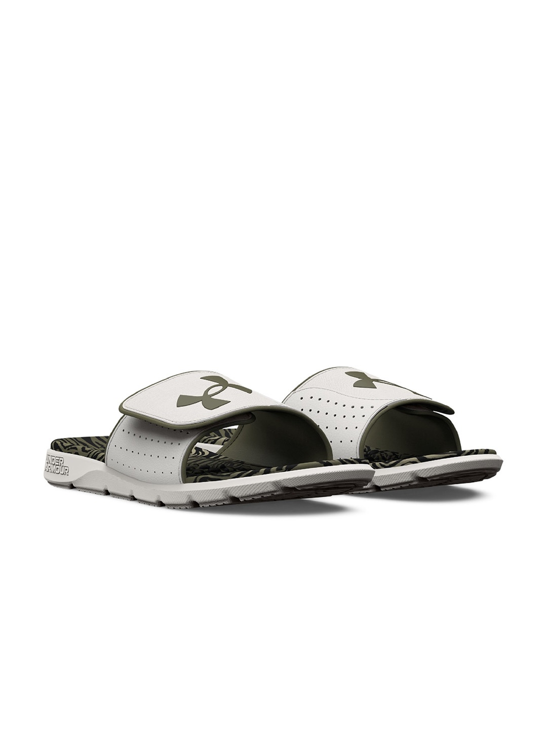 

UNDER ARMOUR UA Ignite Pro Men Graphic-Printed Slider Flip Flops, Green
