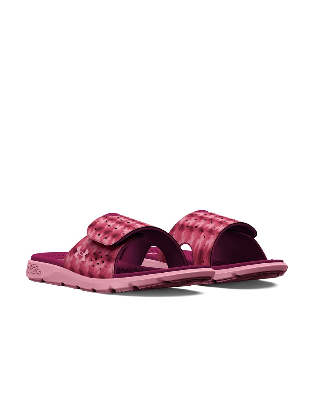 

UNDER ARMOUR UA Ignite Pro Women Graphic-Printed Slider Flip Flops, Pink