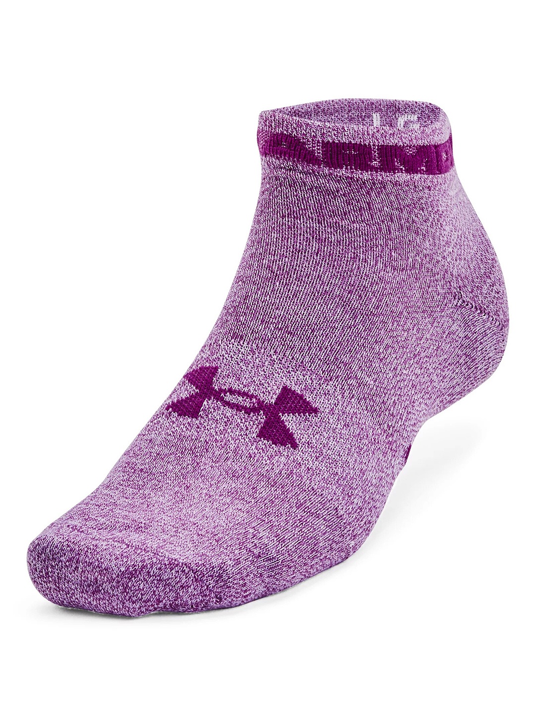 

UNDER ARMOUR UA Essential Low Cut Unisex Pack Of 3 Patterned Ankle Length Socks, Purple