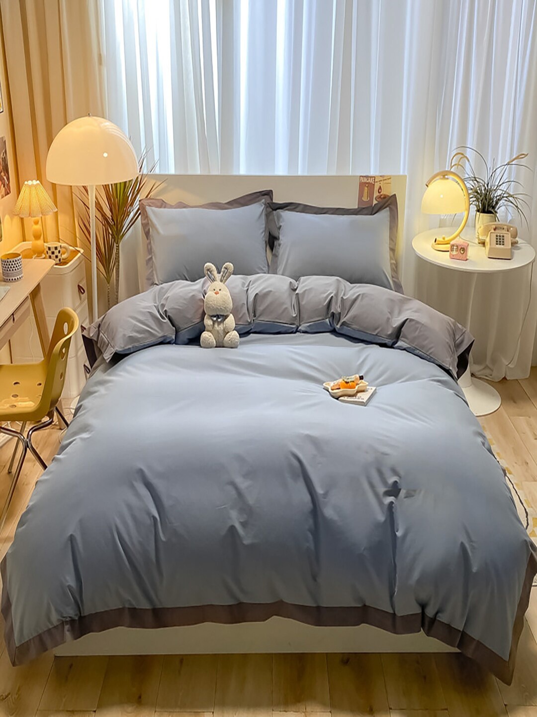 

JC HOME Unisex Grey Bedding Set