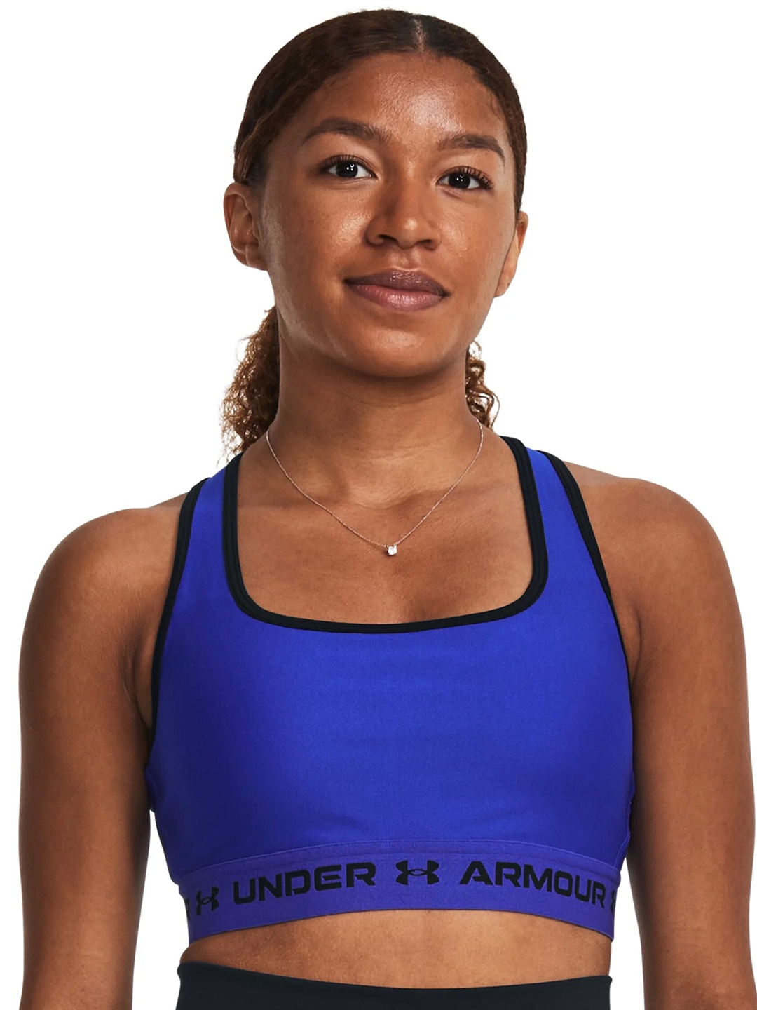 

UNDER ARMOUR UA Armour Mid Crossback Sports Bra, Blue