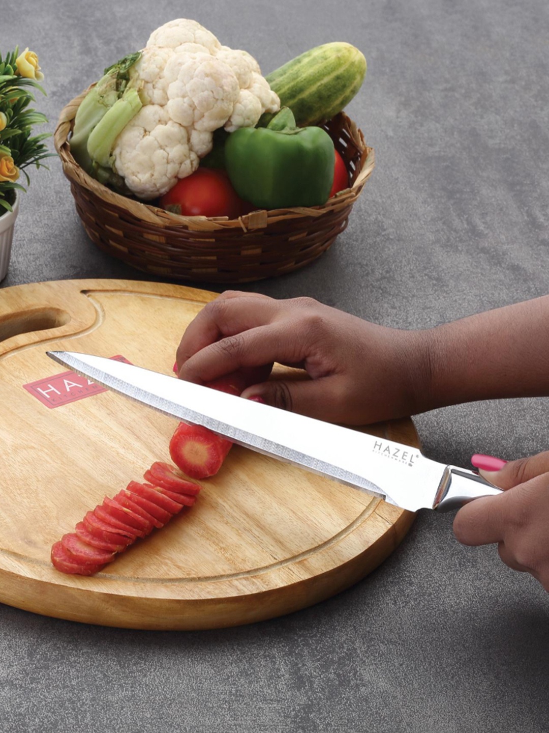 

HAZEL Silver-Toned Stainless Steel Knife