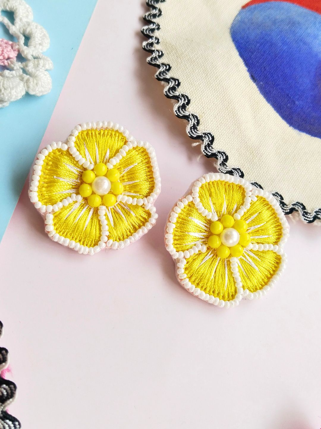

Sangria Beaded Bohemian Stud Earrings, Gold