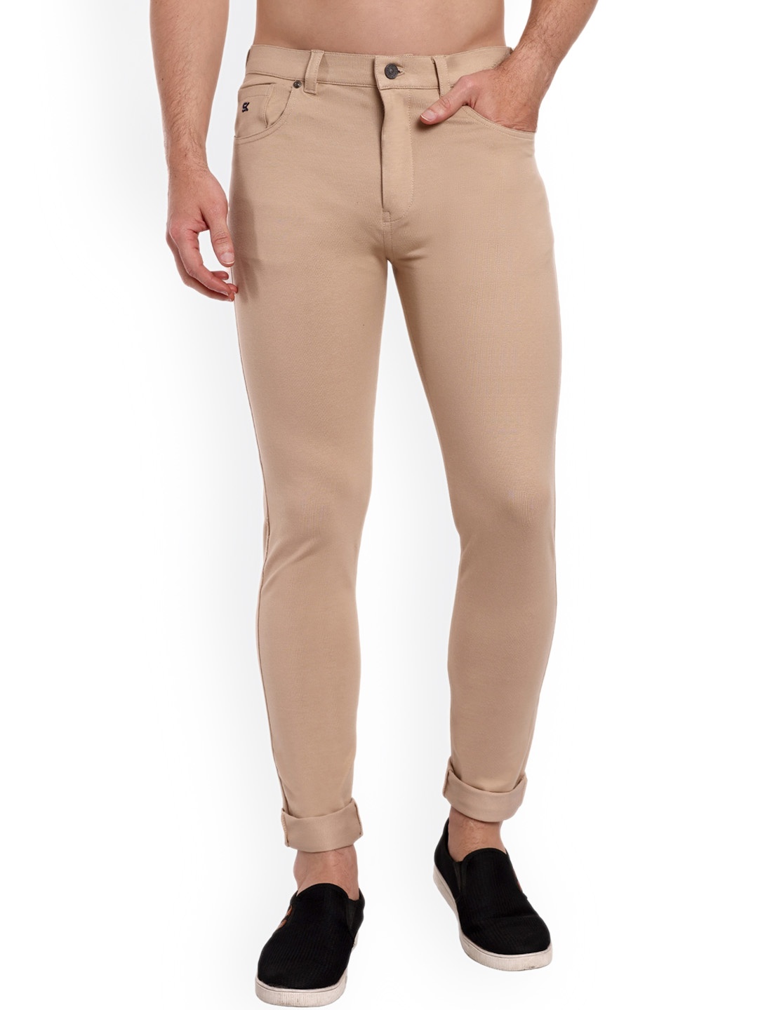 

ONE SKY Men Trousers, Beige