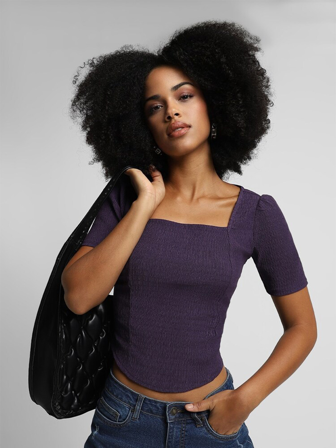 

FOREVER 21 Crop Top, Purple