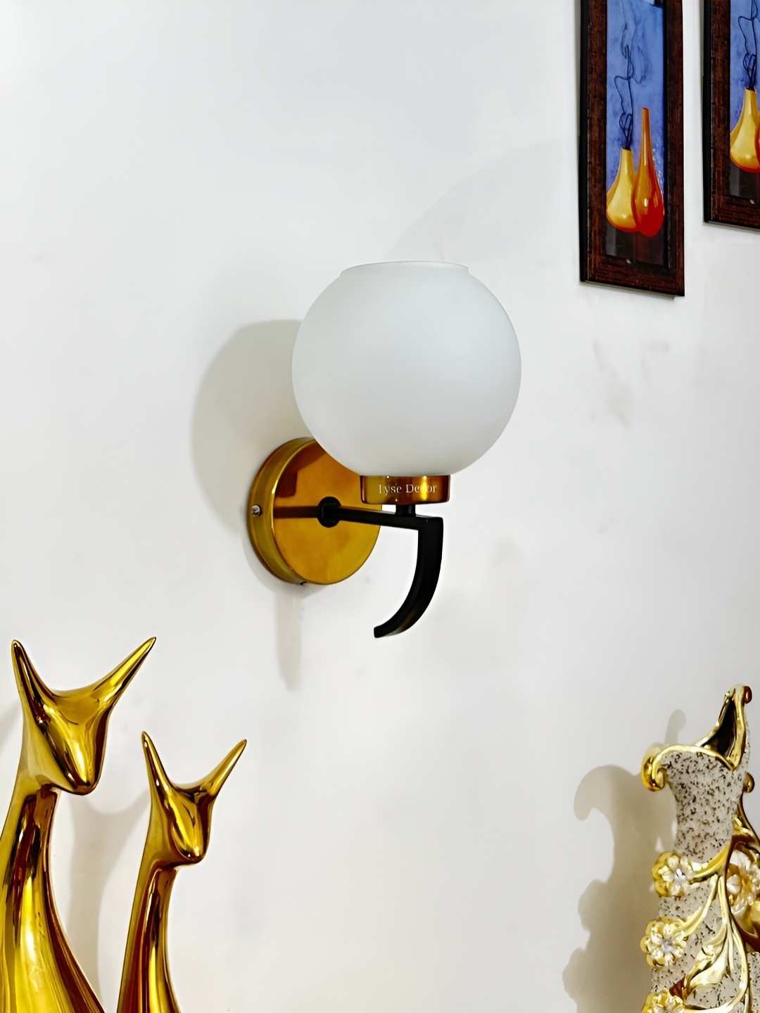 

Lyse Decor White Metal Wall Lamp
