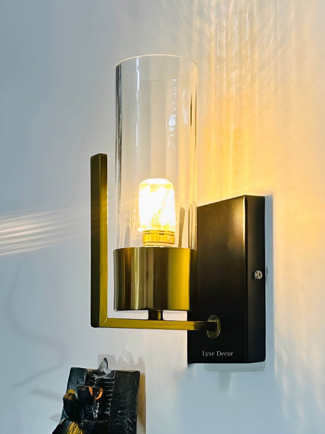 

Lyse Decor Transparent Metal Wall Lamp