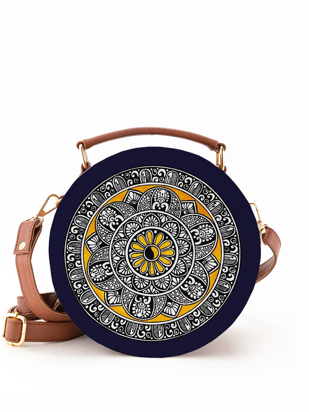 

Kalankit Printed Shopper Sling Bag, Blue