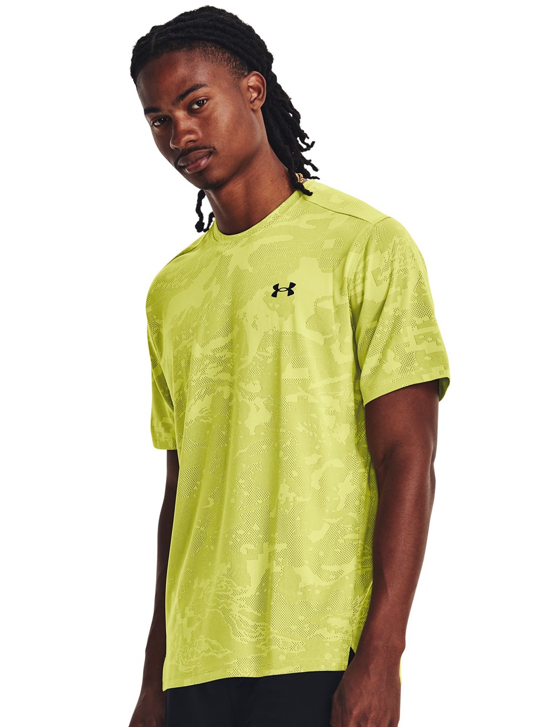 

UNDER ARMOUR UA Tech Vent Printed Relaxed Fit T-Shirt, Yellow