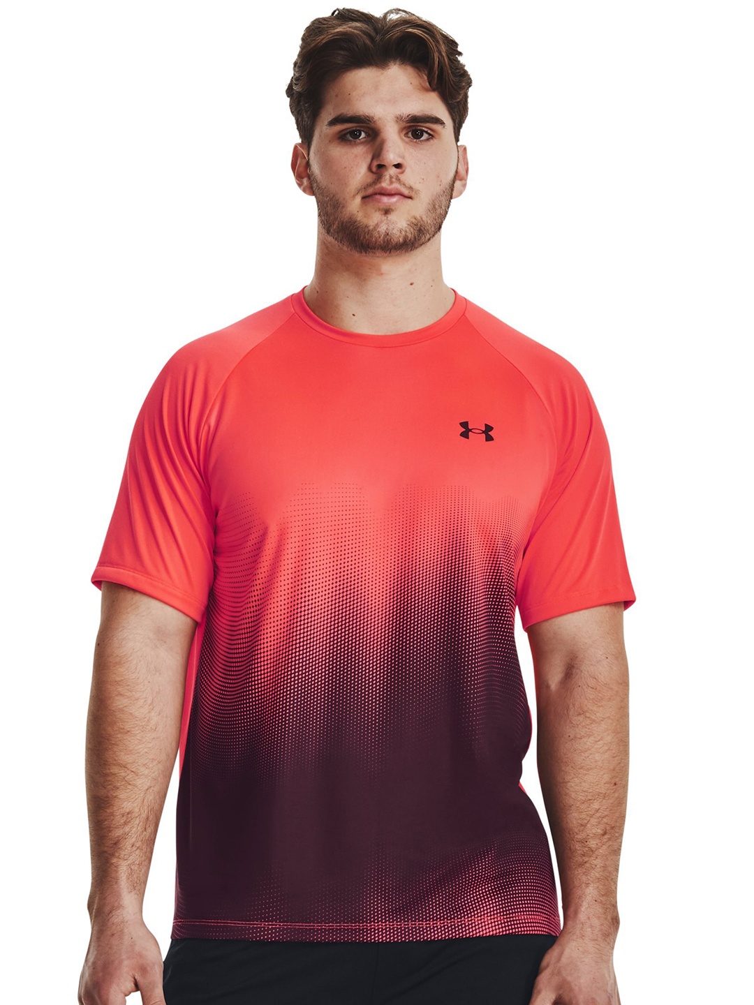

UNDER ARMOUR UA Tech Faded Relaxed-Fit T-Shirt, Red