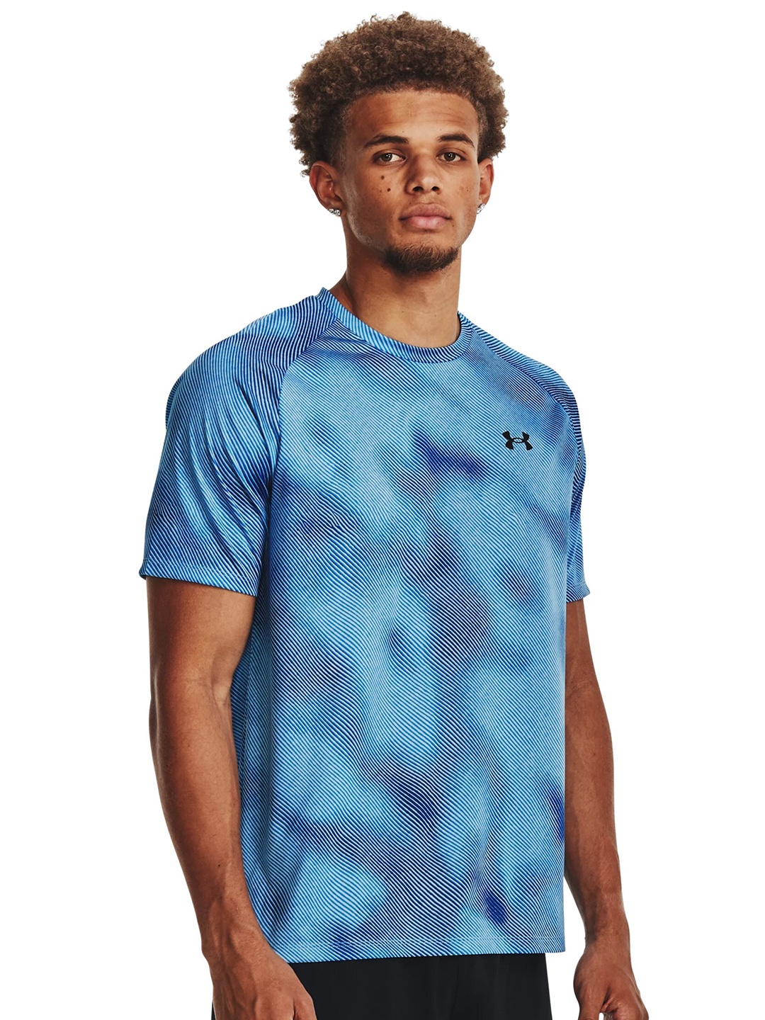 

UNDER ARMOUR Tech 2.0 Lino Short Sleeve Printed Relaxed-Fit T-Shirt, Blue