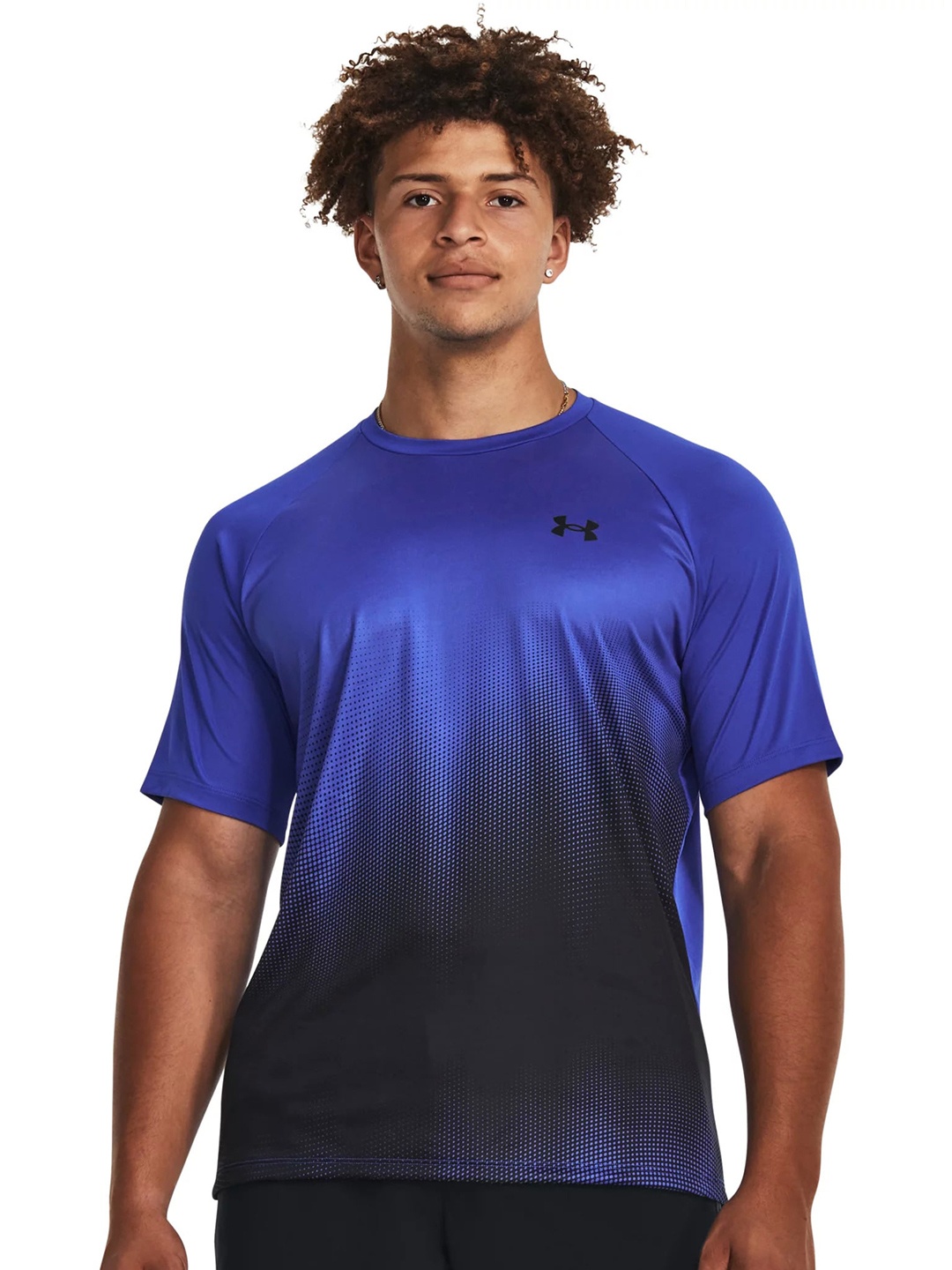 

UNDER ARMOUR Tech Fade Short Sleeve Relaxed-Fit T-Shirt, Blue