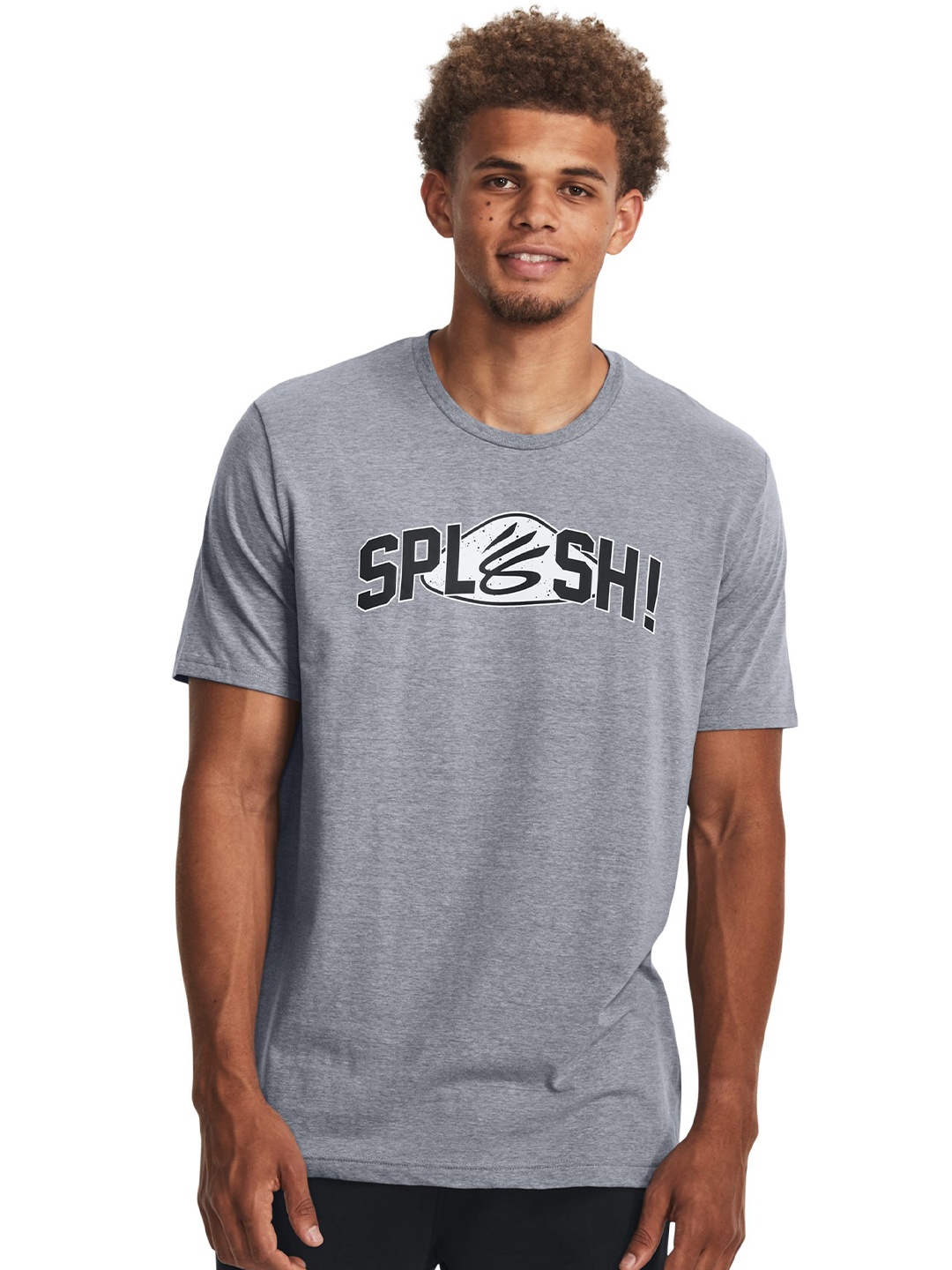 

UNDER ARMOUR UA Curry 30 Range Printed Short Sleeves Relaxed-Fit T-Shirt, Grey