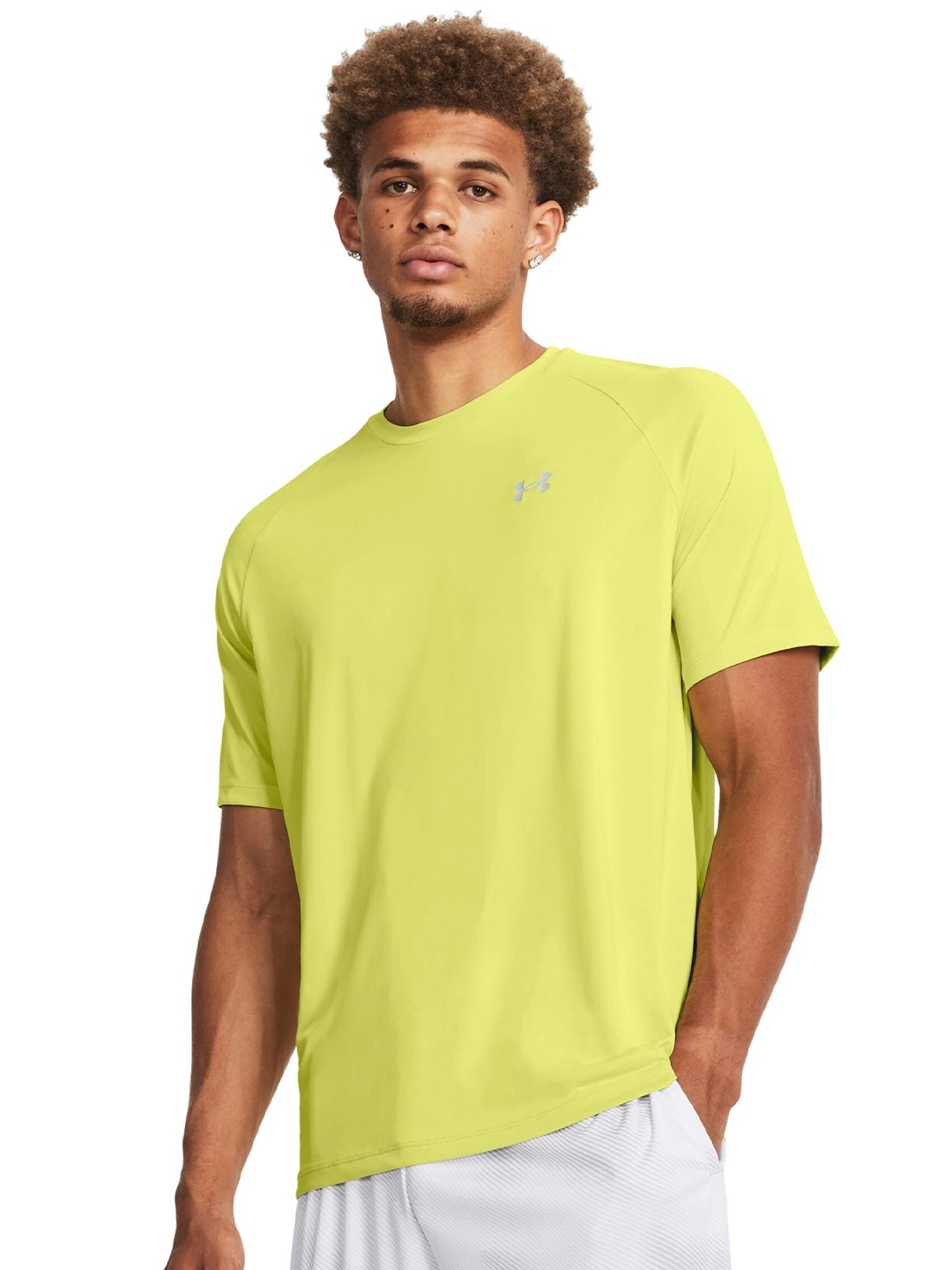 

UNDER ARMOUR Tech Reflective Short Sleeve Relaxed-Fit T-Shirt, Yellow