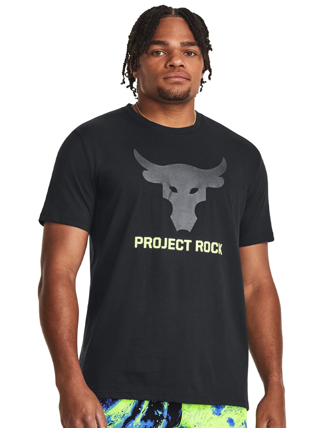 

UNDER ARMOUR Project Rock Brahma Bull Graphic-Printed Relaxed-Fit T-Shirt, Black