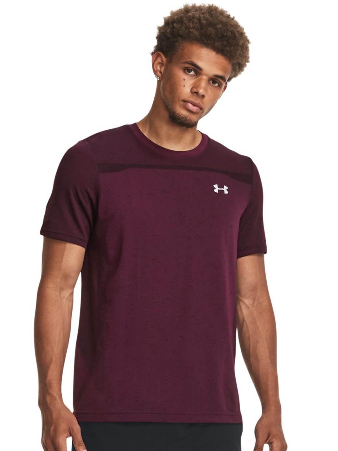 

UNDER ARMOUR UA Seamless Slim-Fit T-Shirt, Maroon